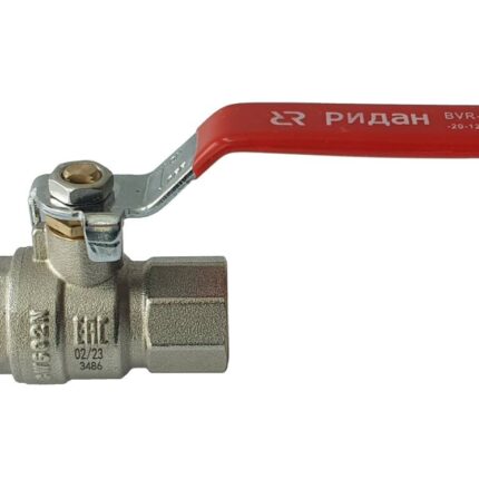Ридан BVR-R 065B8308RG — Кран шаровой ГОСТ59553-2021 PN40 DN20 с внутренней резьбой; Т -20 °С...+120 °С; материал корпуса латунь